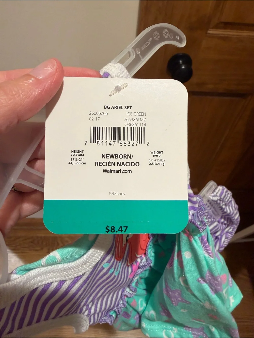 Disney Ariel Newborn Outfit